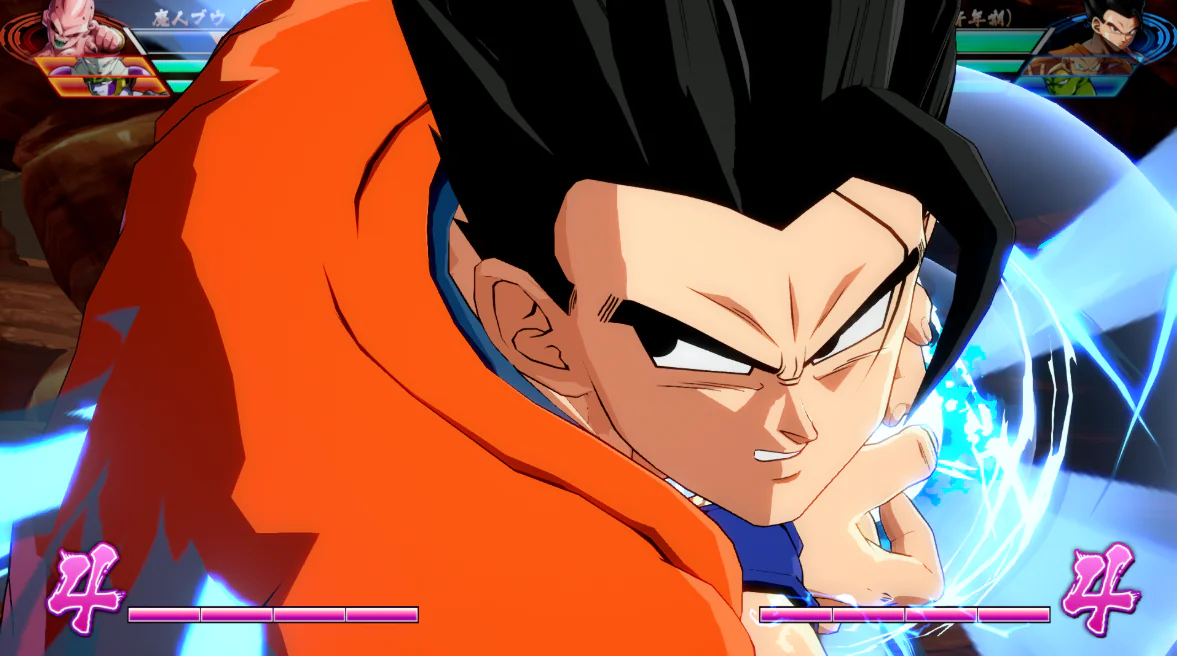 DRAGON BALL FighterZ casts power